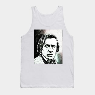 Frédéric Chopin Black and White Portrait | Frédéric Chopin Artwork 3 Tank Top